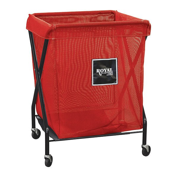 X-Frame Cart, 8 Bu, Red Mesh