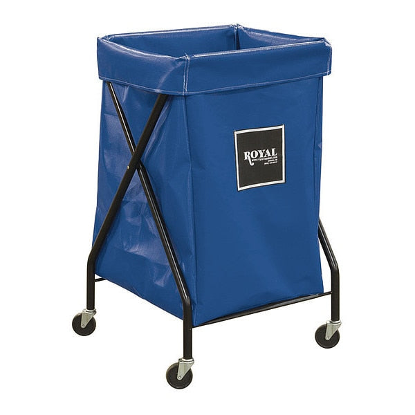 X-Frame Cart, 6 Bu, Blue Vinyl
