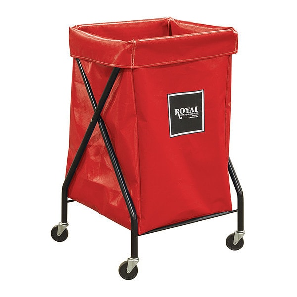 X-Frame Cart, 6 Bu, Red Vinyl