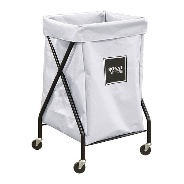 X-Frame Cart, 6 Bu, White Vinyl