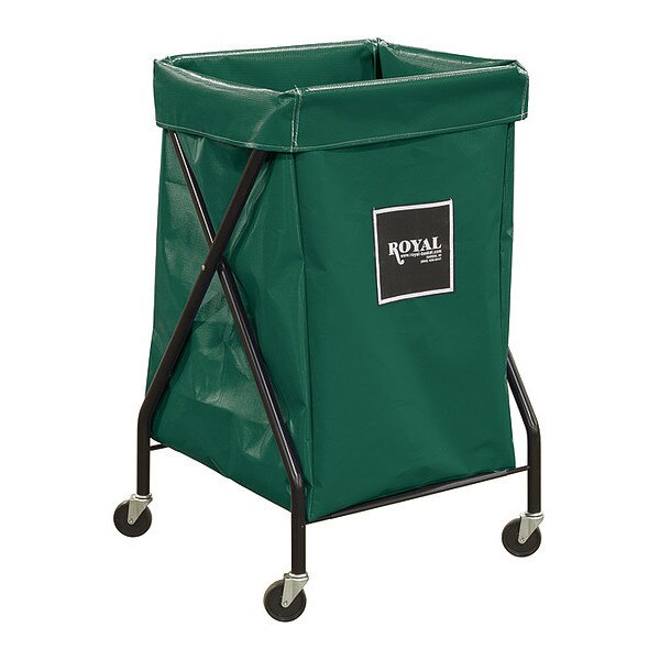 X-Frame Cart, 6 Bu, Green Vinyl
