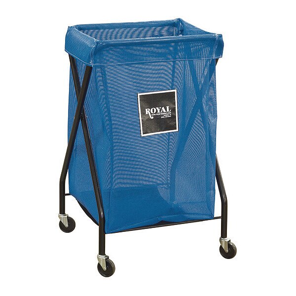 X-Frame Cart, 6 Bu, Blue Mesh