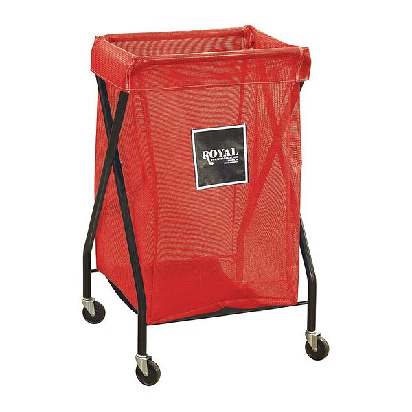 X-Frame Cart, 6 Bu, Red Mesh
