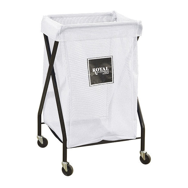 X-Frame Cart, 6 Bu, White Mesh