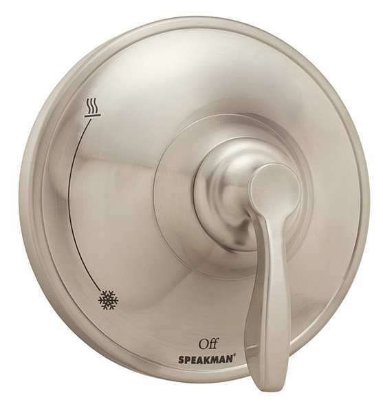 Shower Valve Trim, Wall Mount, Brushed Nickel