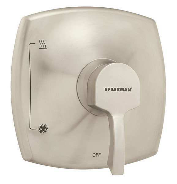 Shower Valve, Wall Mount, Brushed Nickel