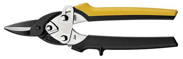 Aviation Snip, Straight, 7 3/16 in, Alloy steel