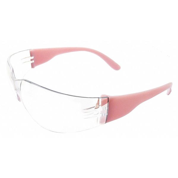 Safety Glasses, Wraparound Clear Polycarbonate Lens, Anti-Fog