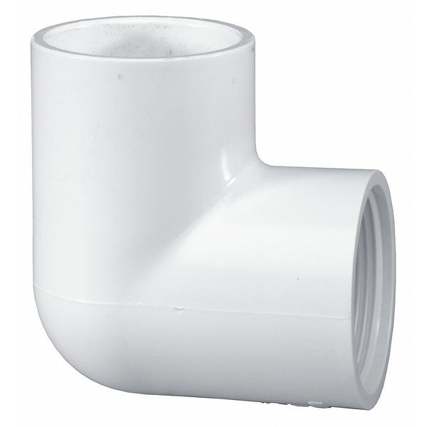 PVC Elbow, 90 Degrees, Socket x FNPT, 3/4 in Pipe Size