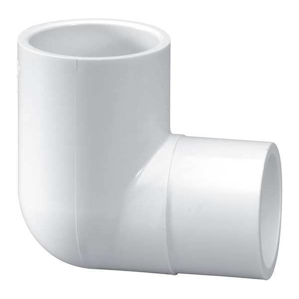 PVC Street Elbow, 90 Degrees, Spigot x Socket, 2-1/2 in Pipe Size