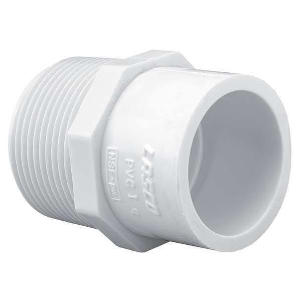 PVC Reducer, MNPT x Socket, 1/2 in x 3/8 in Pipe Size