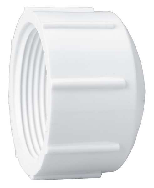 PVC Cap, FNPT, 4 in Pipe Size