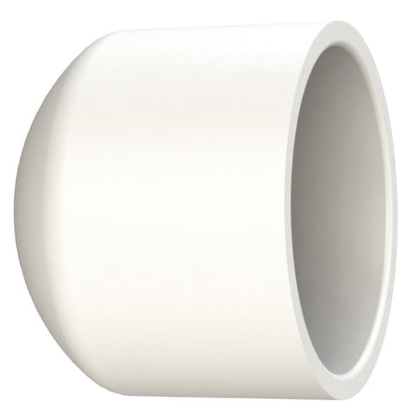PVC Cap, Socket, 1-1/2 in Pipe Size