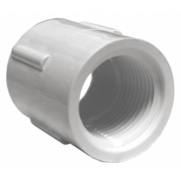 PVC Coupling, FNPT x FNPT, 3/4 in Pipe Size