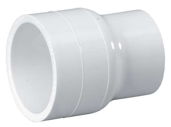 PVC Reducing Coupling, Socket x Socket, 8 in x 6 in Pipe Size