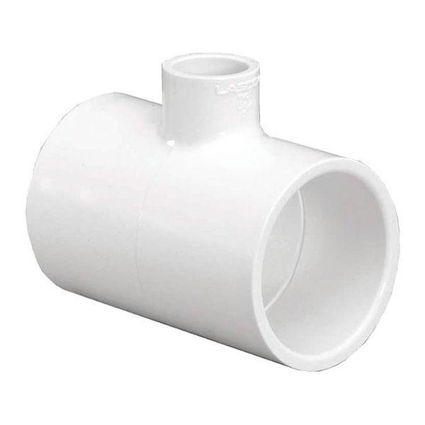 PVC Reducer Tee, Socket x Socket x Socket, 4 in x 4 in x 2 in Pipe Size