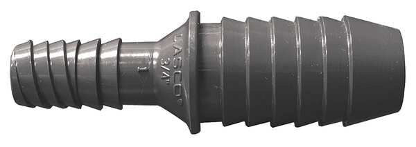 PVC Coupling, Insert x Double Helix, 3/4 in Pipe Size