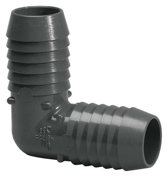 PVC Elbow, 90 Degrees, Insert, 3 in Pipe Size