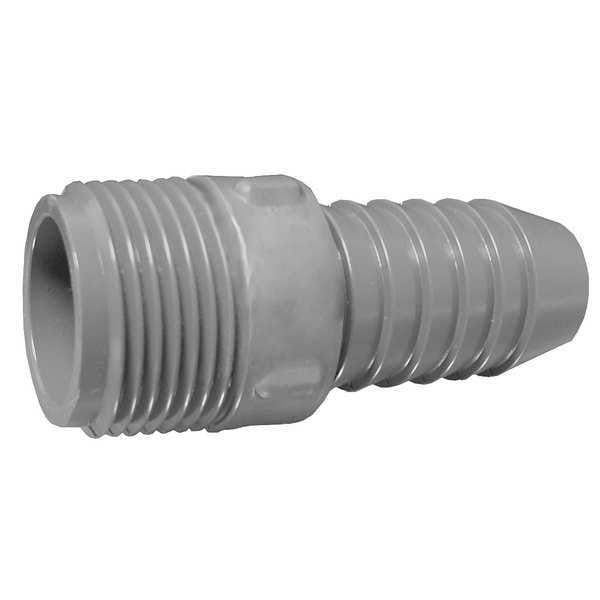PVC Male Adapter, Insert x MNPT, 2 in Pipe Size
