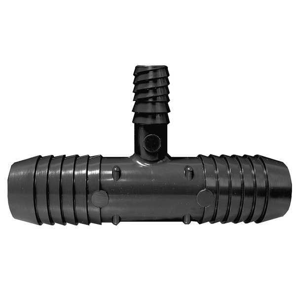 PVC Tee, Insert x Insert x Double Helix, 1 in Pipe Size