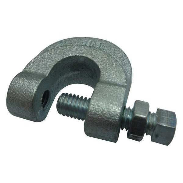 Beam Clamp, 4 In, Galv Malleable Iron