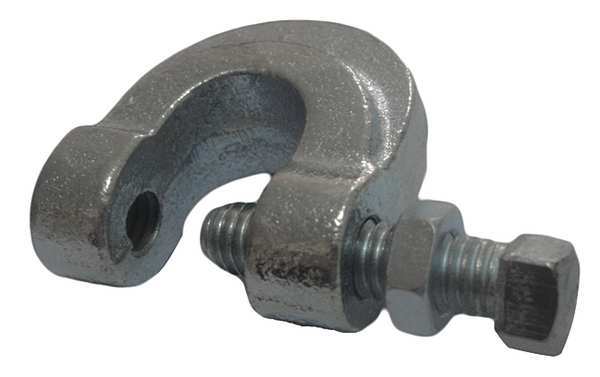 Beam Clamp, 4 In, Galv Malleable Iron