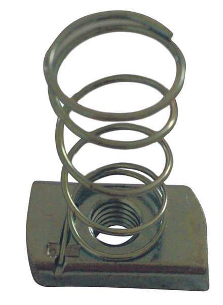 Channel Nut w/Spring, Galvanized Steel