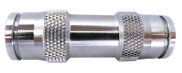 Nickel Plated Brass Union, 1/4 in Tube Size
