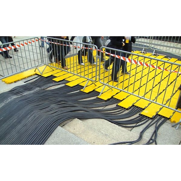 Cable Protector, 3 Ft. L, Yellow/Black