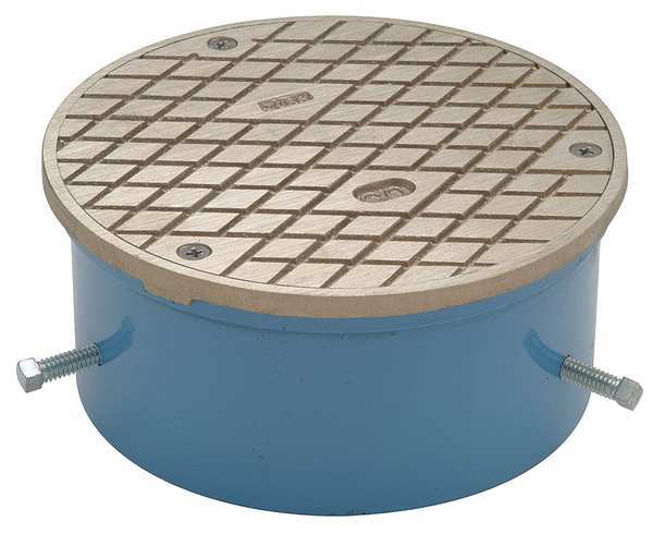 Body: Cast Iron; Top: Nickel Scoriated, Mill Finish, Finished Floor Access Housing