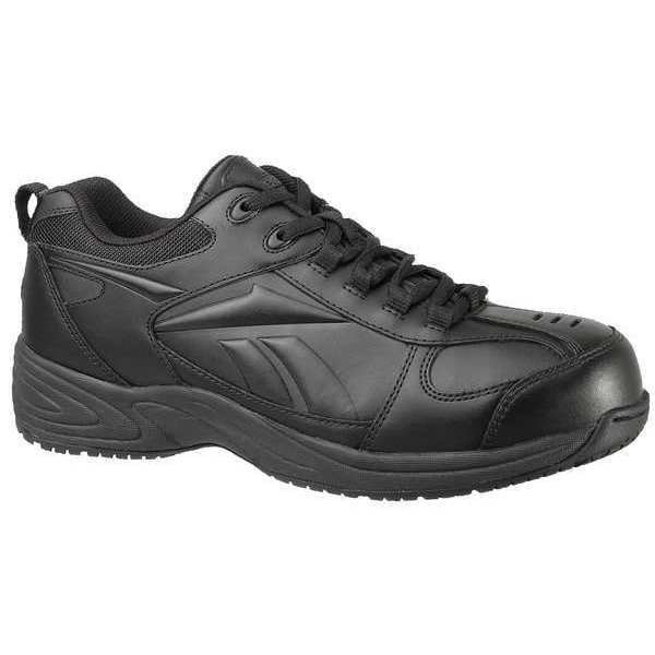Athletic Shoes, Safety Toe, Blk, 8W, PR