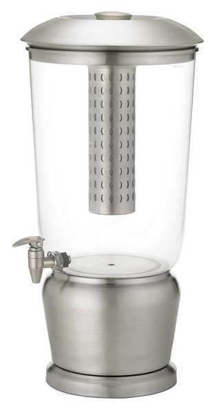 Beverage Dispenser, 5 gal, Stainless Steel