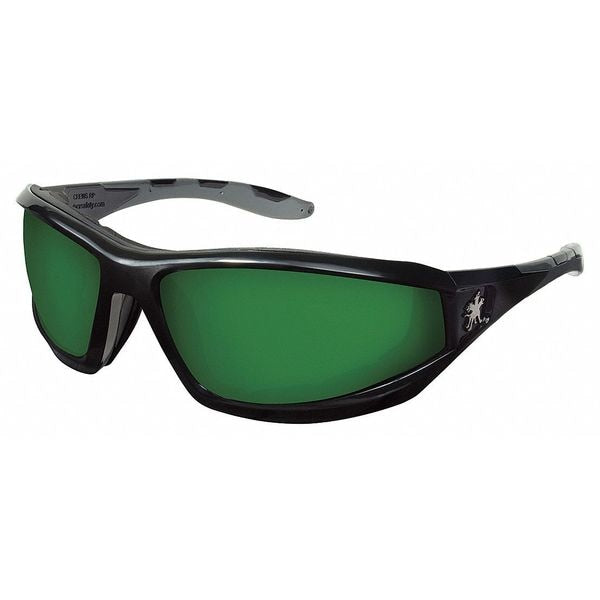 Safety Glasses, Wraparound Shade 3.0 Polycarbonate Lens, Scratch-Resistant