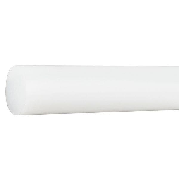 Off White High Density Polyethylene (HDPE) Rod Stock 4 ft. L, 5/8