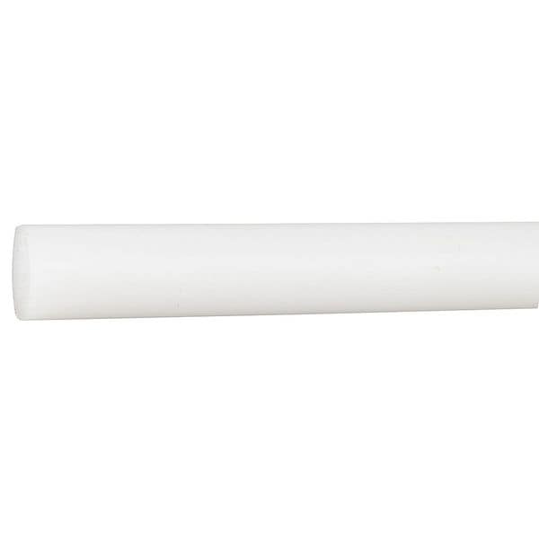 White Polypropylene Rod Stock 4 ft. L, 1/2