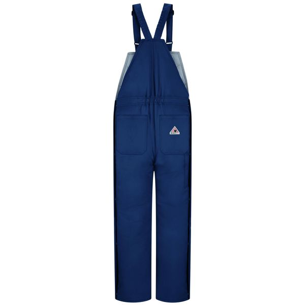 Bib Overall, Navy, 50-1/2 In Waist Size