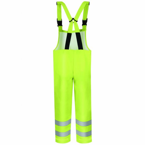 Arc Flash Rain Bib Overall, 2XL, High Visibility Yellow