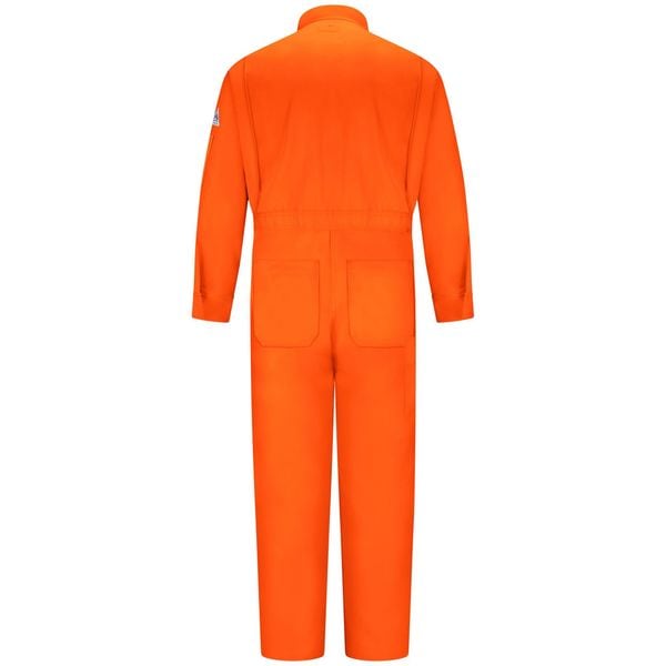 Flame Resistant Coverall, Orange, 100% Cotton, 42