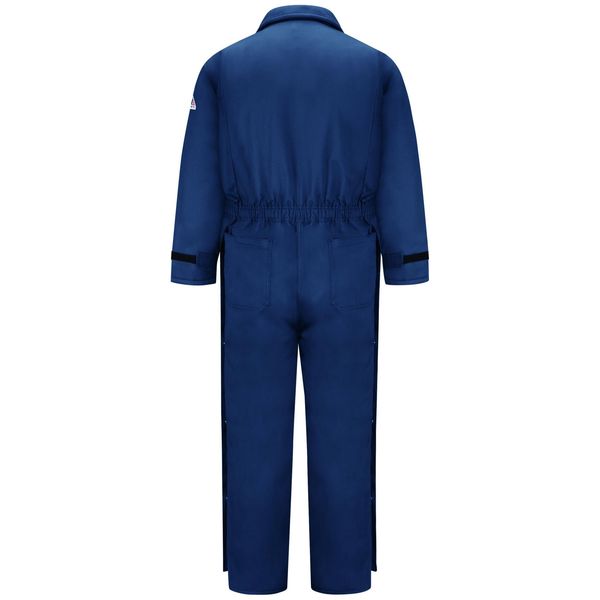 Flame Resistant Coverall, Navy, Cotton/Nylon, 3XL