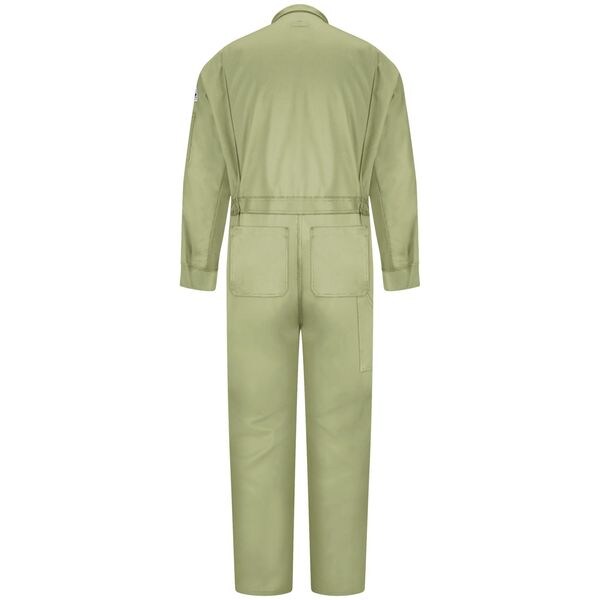 Resistant Coverall, Khaki, 46 In Tall