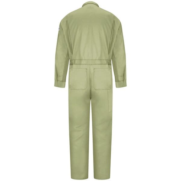 Flame-Resistant Coverall, Khaki, 44 In