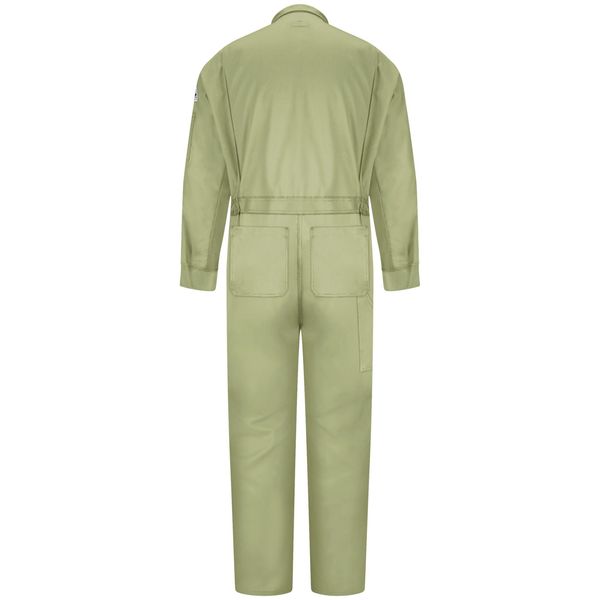 Resistant Coverall, Khaki, 48 In Tall