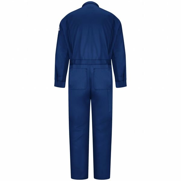 Flame-Resistant Coverall, Navy, 42 In Tall