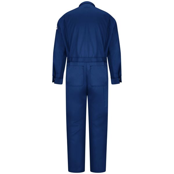 Flame-Resistant Coverall, Navy, 50 In Tall