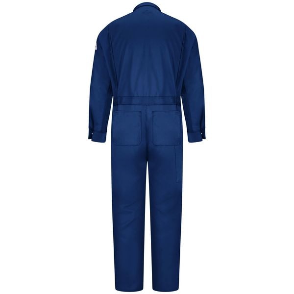Flame-Resistant Coverall, Navy, 42 In Tall