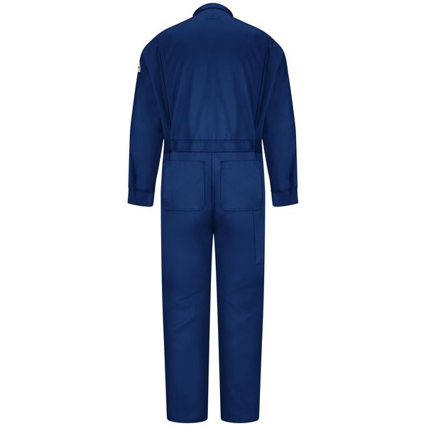 Flame Resistant Coverall, Navy Blue, Nomex(R), XL