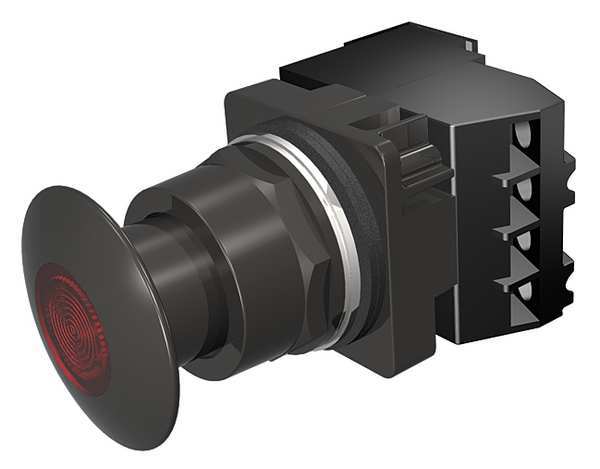 Illuminated Push Button, 30 mm, 1NO/1NC, Red
