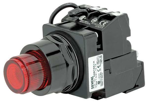 Illuminated Push Button, 30 mm, 1NO, Red