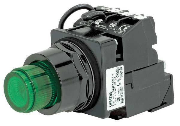 Illuminated Push Button, 30 mm, 1NO, Green