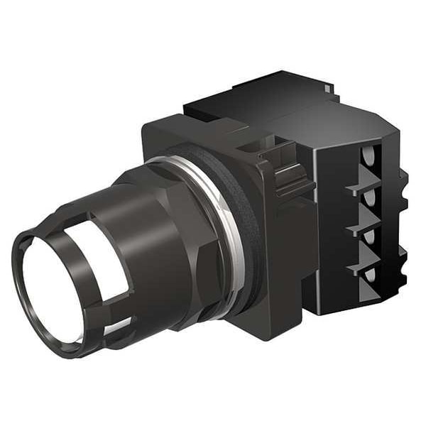 Illuminated Push Button, 30 mm, 1NO, White